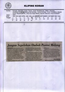 Malang Post, 7 agustus 2016