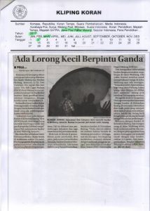 Surat TugasPola Bangunan Bunker  Welirang Mirip di Bareng , Jawa Pos Radar Malang 2 Maret 2017