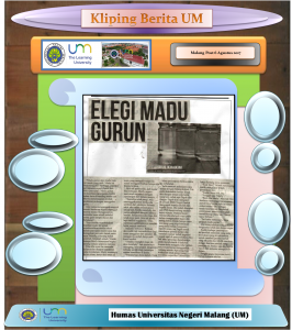 Elegi Madu Gurun, Malang Post 6 Agustus 2017