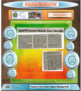 SBMPTN Syarat Masuk Jalur Mandiri, Malang Post 3 April 2018